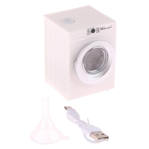 QIYUDUOLA 1 x 12 Maßstab Puppenhäuser Waschküche Möbel Realistische Miniatur-Waschmaschine mit interaktiven Funktionen QIYUDUOLA 1 x 12 Maßstab Puppenhäuser Waschküche Möbel Realistische Miniatur-Waschmaschine mit interaktiven Funktionen von QIYUDUOLA