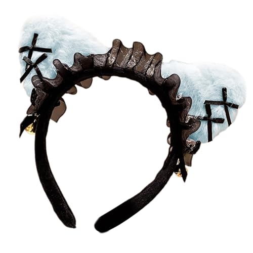 QIYUDUOLA Anime-Haarband, Spitze, Katzenohren, Haarreif mit Fliege, Rollenspiel-Requisiten, Haarband, Kostümzubehör für Maskeraden, Party QIYUDUOLA Anime-Haarband, Spitze, Katzenohren, Haarreif mit Fliege, Rollenspiel-Requisiten, Haarband, Kostümzubehör für Maskeraden, Party von QIYUDUOLA