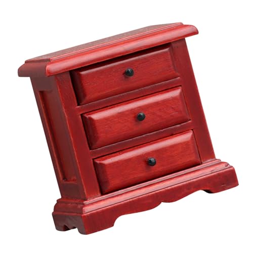 QIYUDUOLA Antike Miniatur-Beistellschrank Modell Figur Möbel für 1/12 Puppenhäuser Dekoration QIYUDUOLA Antike Miniatur-Beistellschrank Modell Figur Möbel für 1/12 Puppenhäuser Dekoration von QIYUDUOLA