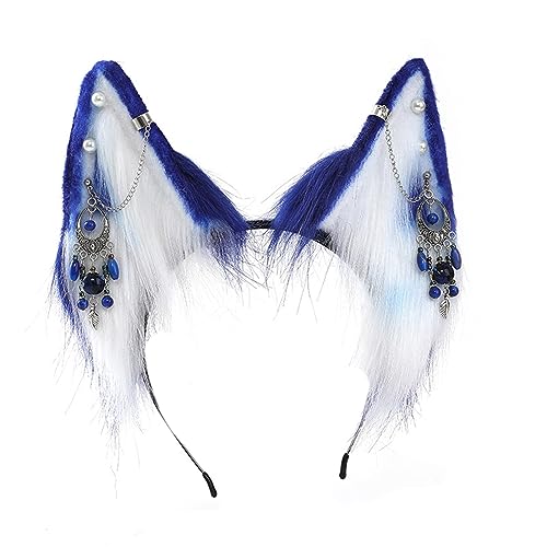 QIYUDUOLA Cartoon Stirnband Wolf Füchse Ohren Form Haarreifen Plüsch Karneval Party Kopfschmuck Cosplay Party Kostüm Requisiten Uni QIYUDUOLA Cartoon Stirnband Wolf Füchse Ohren Form Haarreifen Plüsch Karneval Party Kopfschmuck Cosplay Party Kostüm Requisiten Uni von QIYUDUOLA