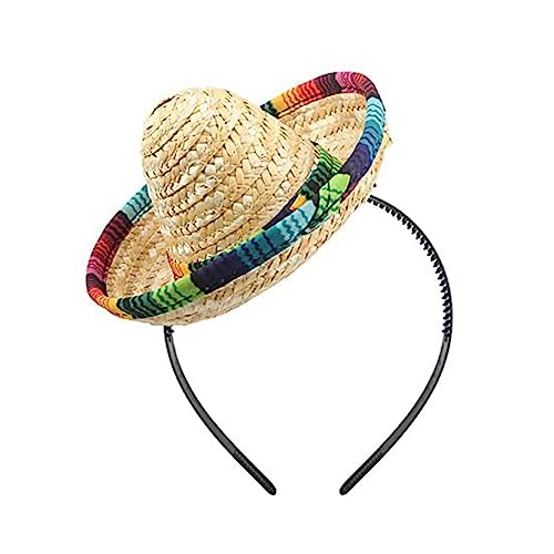 QIYUDUOLA Dia Muertos Hut Sombrero Stirnband Mexikaner Festival Kostüm Haarband leicht zu tragen Karneval Kopfschmuck für Erwachsene Kinder Haustier QIYUDUOLA Dia Muertos Hut Sombrero Stirnband Mexikaner Festival Kostüm Haarband leicht zu tragen Karneval Kopfschmuck für Erwachsene Kinder Haustier von QIYUDUOLA