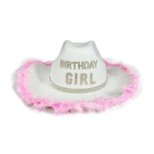 QIYUDUOLA Geburtstag Cowgirl Hut Strass Dekoration Party Hut Verstellbare Kinnschnur Fotografie Requisiten QIYUDUOLA Geburtstag Cowgirl Hut Strass Dekoration Party Hut Verstellbare Kinnschnur Fotografie Requisiten von QIYUDUOLA