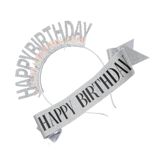 QIYUDUOLA Geburtstag Stirnbänder und Schärpe Set Luxuriöse Feier Kopfbedeckung Verstellbar Für Feiern Und Partys QIYUDUOLA Geburtstag Stirnbänder und Schärpe Set Luxuriöse Feier Kopfbedeckung Verstellbar Für Feiern Und Partys von QIYUDUOLA