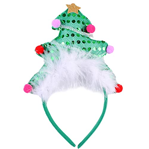 QIYUDUOLA Geweih Haarreifen Mädchen Waschen Gesicht Haarbänder Stirnband Weihnachtsbaum Kopfbedeckung Kinder Weihnachtskostüm von QIYUDUOLA