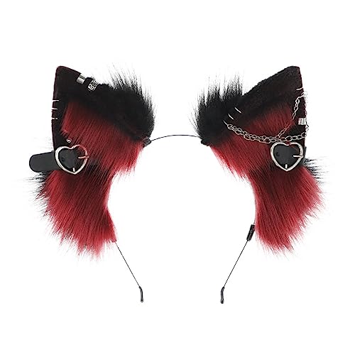 QIYUDUOLA Haarreif in Punk-Ohren-Form, mit baumelnden Schmuckdekorationen, Haarreifen für Erwachsene, Cosplay, Live-Übertragung, Ostern, Party, Kopfschmuck QIYUDUOLA Haarreif in Punk-Ohren-Form, mit baumelnden Schmuckdekorationen, Haarreifen für Erwachsene, Cosplay, Live-Übertragung, Ostern, Party, Kopfschmuck von QIYUDUOLA