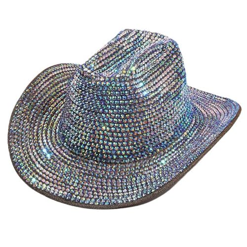 QIYUDUOLA Kristall Fedoras Braut Hut für Junggesellinnenabschied Fedoras Cowboyhut QIYUDUOLA Kristall Fedoras Braut Hut für Junggesellinnenabschied Fedoras Cowboyhut von QIYUDUOLA