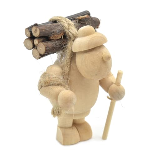 QIYUDUOLA Miniatur-Gartenornamente im Maßstab 1:12, DIY, Holzfäller mit Brennholz, Szene, Puppenhäuser, Dekorationen QIYUDUOLA Miniatur-Gartenornamente im Maßstab 1:12, DIY, Holzfäller mit Brennholz, Szene, Puppenhäuser, Dekorationen von QIYUDUOLA