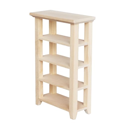 QIYUDUOLA Miniatur-Puppenhäuser, Möbel, 4 Ebenen, Holzregal zum Präsentieren und Organisieren von Pflanzen-Puppenhäusern, Dekoration QIYUDUOLA Miniatur-Puppenhäuser, Möbel, 4 Ebenen, Holzregal zum Präsentieren und Organisieren von Pflanzen-Puppenhäusern, Dekoration von QIYUDUOLA