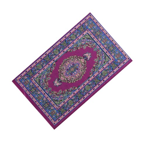 QIYUDUOLA Miniatur-Puppenhäuser Teppich mit traditioneller Einrichtung Teppich Handwerk Modell Puppenhäuser Möbel Zubehör QIYUDUOLA Miniatur-Puppenhäuser Teppich mit traditioneller Einrichtung Teppich Handwerk Modell Puppenhäuser Möbel Zubehör von QIYUDUOLA