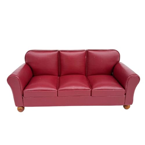QIYUDUOLA Miniatur-Sofa-Modell-Figur für Puppenhäuser im Maßstab 1:12 QIYUDUOLA Miniatur-Sofa-Modell-Figur für Puppenhäuser im Maßstab 1:12 von QIYUDUOLA