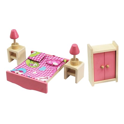 QIYUDUOLA Miniaturmöbel Modell Puppenhäuser Schlafzimmer Küche Zubehör Realistisches Spielset 1:12 QIYUDUOLA Miniaturmöbel Modell Puppenhäuser Schlafzimmer Küche Zubehör Realistisches Spielset 1:12 von QIYUDUOLA
