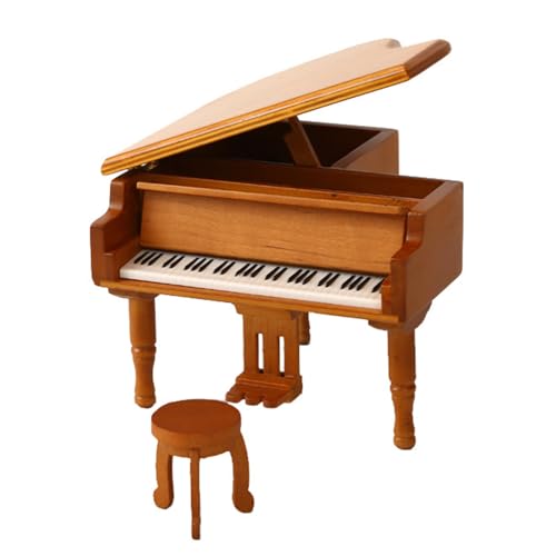 QIYUDUOLA Modell Instrument Hocker 1:12 Instrument Modell Rollenspiel Spielzeug Puppenhäuser Dekoration Display Zubehör von QIYUDUOLA
