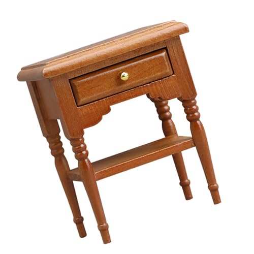 QIYUDUOLA Puppenhäuser Dekoration 1:12 Maßstab Puppenhäuser Miniatur Möbel Zubehör Vintage Holz Nachttisch QIYUDUOLA Puppenhäuser Dekoration 1:12 Maßstab Puppenhäuser Miniatur Möbel Zubehör Vintage Holz Nachttisch von QIYUDUOLA