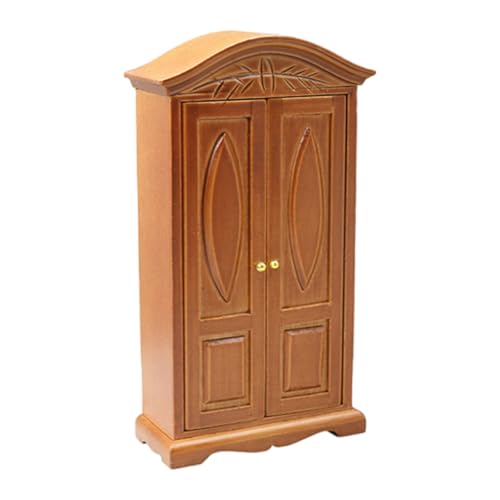 QIYUDUOLA Puppenhäuser Dekoration 1:12 Maßstab Puppenhäuser Miniatur Möbel Zubehör Vintage Holzschnitzerei Kleiderschrank QIYUDUOLA Puppenhäuser Dekoration 1:12 Maßstab Puppenhäuser Miniatur Möbel Zubehör Vintage Holzschnitzerei Kleiderschrank von QIYUDUOLA