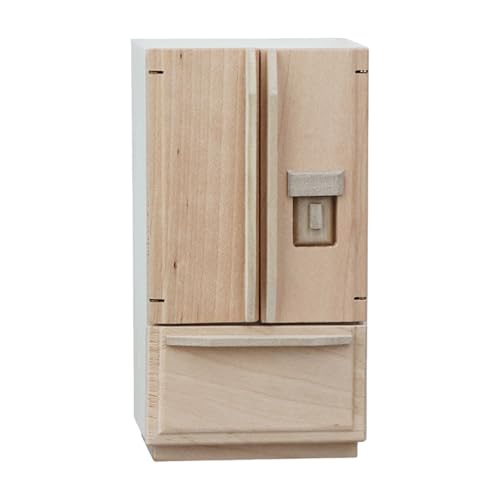 QIYUDUOLA Puppenhäuser Miniatur Doppeltür Kühlschrank Modell Möbel Figur für 1:12 Maßstab Puppenhäuser Dekoration QIYUDUOLA Puppenhäuser Miniatur Doppeltür Kühlschrank Modell Möbel Figur für 1:12 Maßstab Puppenhäuser Dekoration von QIYUDUOLA