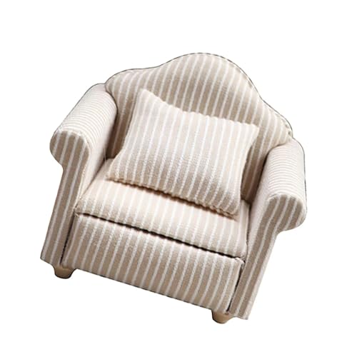 QIYUDUOLA Puppenhäuser im Maßstab 1:12, Loveseat Miniatur-Couch-Modell, Puppenhäuser, Möbelzubehör QIYUDUOLA Puppenhäuser im Maßstab 1:12, Loveseat Miniatur-Couch-Modell, Puppenhäuser, Möbelzubehör von QIYUDUOLA