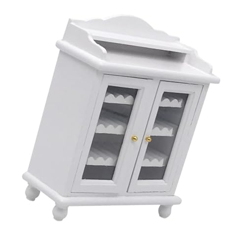 QIYUDUOLA Realistische Miniatur-Weinschrank-Waage, Möbel für 1/12 Puppenhäuser und Miniaturmodell-Szenen-Display von QIYUDUOLA
