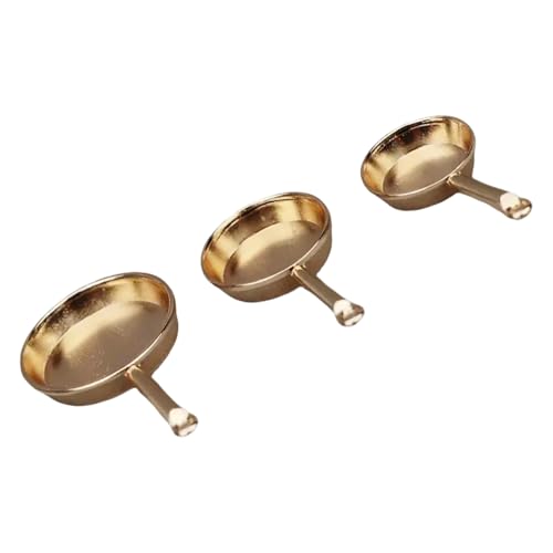 QIYUDUOLA Set mit 3 Miniatur-Bratpfannen für Puppenhäuser im Maßstab 1/12, Dekoration, Display, Zubehör, Handwerksprojekt, Modell QIYUDUOLA Set mit 3 Miniatur-Bratpfannen für Puppenhäuser im Maßstab 1/12, Dekoration, Display, Zubehör, Handwerksprojekt, Modell von QIYUDUOLA