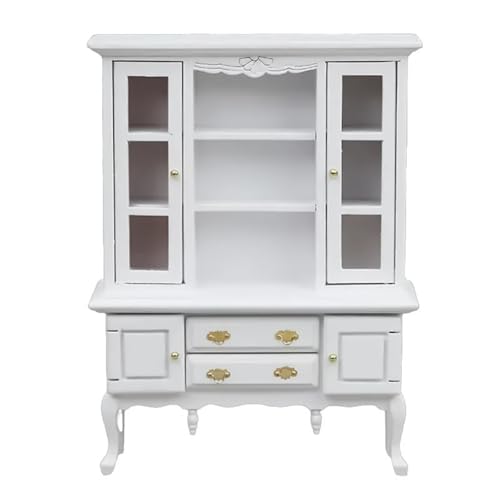 QIYUDUOLA Vintage Miniaturschrank im Maßstab 1:12 Puppenhäuser Möbelzubehör mit lebensecht funktionierender Schublade QIYUDUOLA Vintage Miniaturschrank im Maßstab 1:12 Puppenhäuser Möbelzubehör mit lebensecht funktionierender Schublade von QIYUDUOLA