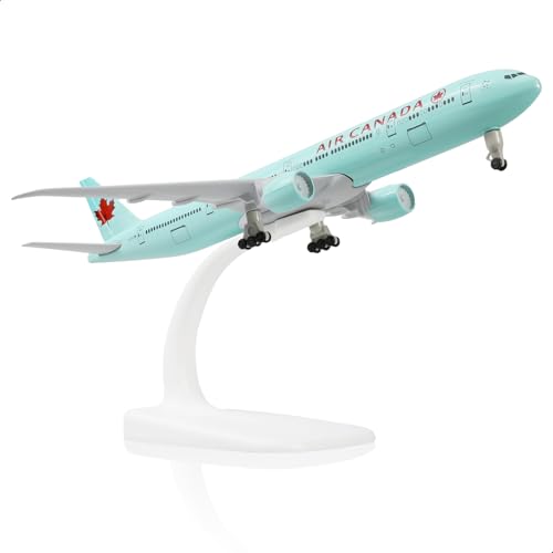 QIYUMOKE 1/300 Metallflugzeugmodell für Air Canada 777 für Boeing 777 Modellflugzeug mit Ständer (7.5 Zoll lang) Ausstellungsdekoration für Luftfahrtbegeisterte. von QIYUMOKE
