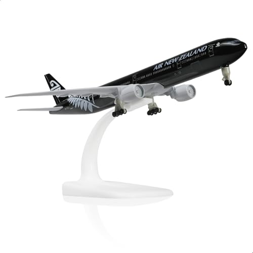 QIYUMOKE 1/300 Neuseeland 777 Flugzeugmodell aus Metalldruckguss für Boeing 777 mit Ständer Flugzeugmodell für Erwachsene (8,3 Zoll) Geschenke für Luftfahrt-Enthusiasten, Desktop-Display-Dekorationen von QIYUMOKE