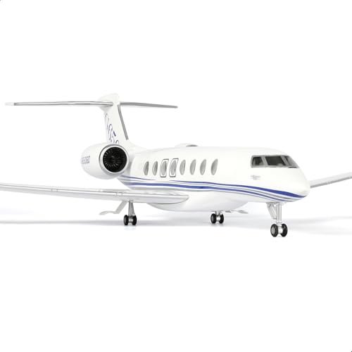 QIYUMOKE 1/67 Maßstab G650 Privatjet Flugzeug Modellbausatz (45 cm) Großes Resin-Flugzeugmodell mit Ständer für Sammler und Luftfahrtenthusiasten, Kreatives Geschenk für Männer von QIYUMOKE