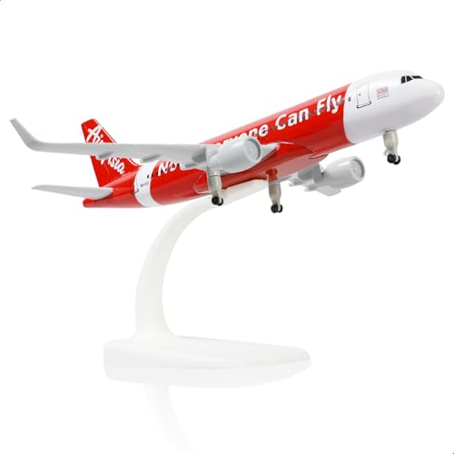 QIYUMOKE A320 Asian 1/200 Druckguss Metall -Flugzeugmodell mit Stand -Sky Jumbo Airbusa320 Modellflugzeug (7,3 Zoll lang) für Geschenke der Luftfahrtbegeisterte, Display -Dekorationen （2016） von QIYUMOKE