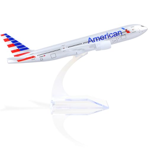 QIYUMOKE BO eing 777 AA Airlines 1/400 Flugzeugmodell aus Druckgussmetall mit Ständer, Legierungs-Airlines-Modell, Display, Sammlerstück, Modellbausatz für Luftfahrt-Enthusiasten, Geschenk QIYUMOKE BO eing 777 AA Airlines 1/400 Flugzeugmodell aus Druckgussmetall mit Ständer, Legierungs-Airlines-Modell, Display, Sammlerstück, Modellbausatz für Luftfahrt-Enthusiasten, Geschenk von QIYUMOKE