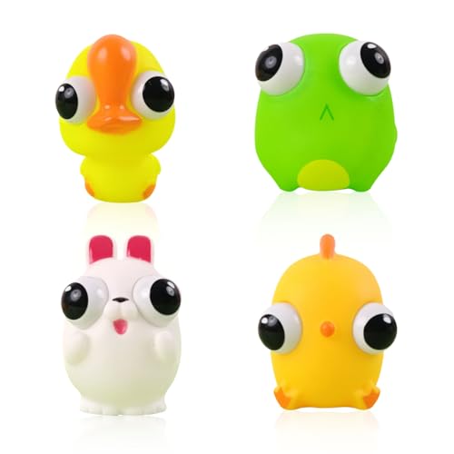 Squishy Toy, 4 PCS Mochi Squishy Ostern, Oster Mochi Squishies, Augen, Drücken Spielzeug, Anti Stress Spielzeug, Squeeze Toy Kinder, Geschenke für Ostern, Weihnachten, Geburtstagsfeiern (4 PCS) von QIZHIQIAMY