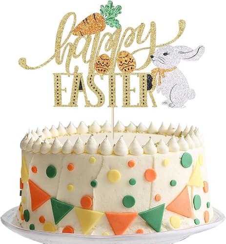 Tortendeko Ostern, Kuchen deko Ostern, Ostern Muffin Deko, Osterkuchen Deko, Cake Topper Ostern, Tortendeko Hase, Osterdekorationen für Geburtstage, Babypartys, Osterpartys (E) von QIZHIQIAMY