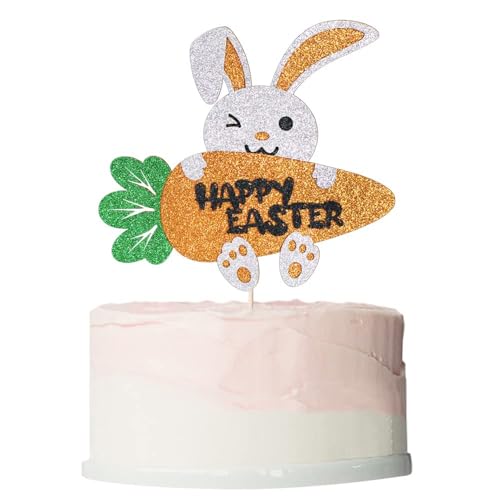 Tortendeko Ostern, Kuchen deko Ostern, Ostern Muffin Deko, Osterkuchen Deko, Cake Topper Ostern, Tortendeko Hase, Osterdekorationen für Geburtstage, Babypartys, Osterpartys (H) von QIZHIQIAMY