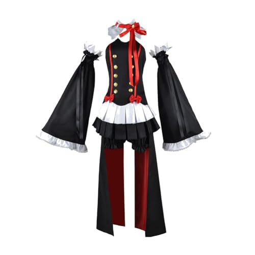 QJIRZB Anime Cosplay Kostüm Seraph of the End Krul Tepes Cosplay Kostüm Krul Tepes Kostüm Set Halloween Karneval Party (Krul Tepes, S) von QJIRZB