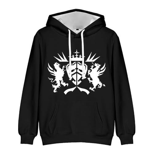 QJIRZB Arknights Hoodie Spiel Cartoon Blaze/Ptilopsis/Phantom/Maria Nearl 3D-Druck Pullover Kapuzen-Sweatshirt, Langarm Spiel Hoodies (Typ6, L) von QJIRZB
