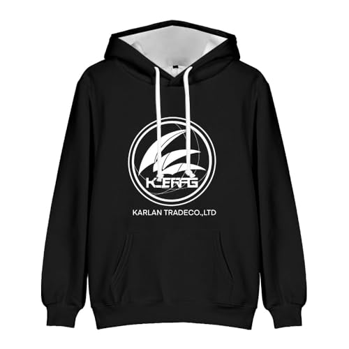 QJIRZB Arknights Hoodie Spiel Cartoon Blaze/Ptilopsis/Phantom/Maria Nearl 3D-Druck Pullover Kapuzen-Sweatshirt, Langarm Spiel Hoodies (Type7, S) von QJIRZB