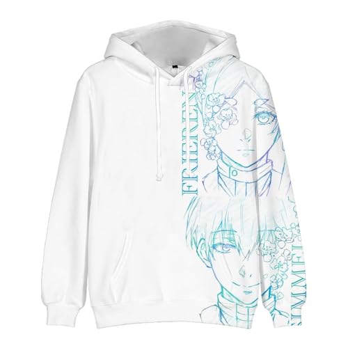 QJIRZB Frieren: Beyond Journey's End Anime Hoodie Frieren Stark Himmel Kapuzen-Sweatshirt Fern Casual Langarm Hoodies 3D-Druck Pullover (Type5, S) von QJIRZB