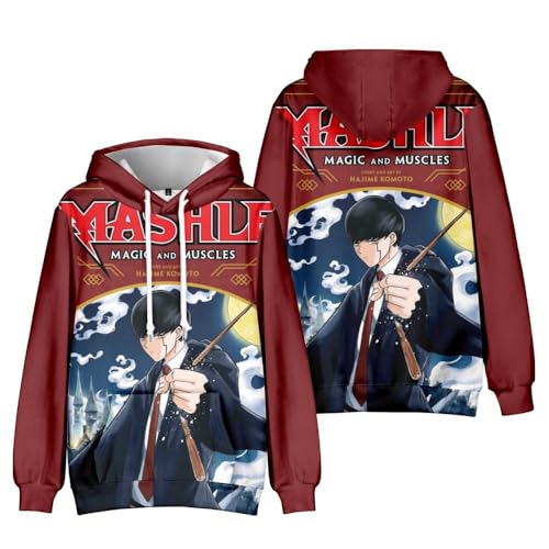 QJIRZB Mashle: Magic and Muscles Anime Hoodie Mash Burnedead/Lemon Irvine Kapuzen-Sweatshirt Langarm Hoodies Pullover Manga Geschenke (Type5, 120) von QJIRZB