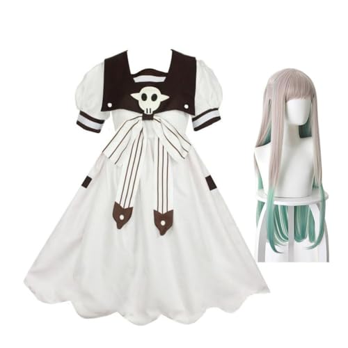 QJIRZB Toilette Bound Hanako Kun Cosplay Uniform Minamoto Kou Cosplay Yashiro Nene Cosplay Perücke Kostüm Anzüge Set Full Halloween Karneval Dress Up Outfits (Type 2, S) von QJIRZB