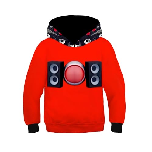 QJIRZB Toiletten-Kapuzenpullover für Kinder, Titan-Speakerman/Kameramann/Titan-TV-Mann-Spiel-Hoodie, langärmelig, Sweatshirt (Titan Speakerman, 146-158) von QJIRZB