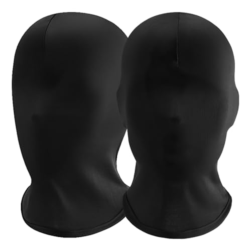 QKEINV 2 Stück schwarze Vollgesichtsmaske, Halloween-Vollmaske, Spandex-Kapuze für Unisex, Cosplay, gesichtslose Hautmasken, Halloween, Verkleiden für Cosplay, Halloween, Party, Kostüm, Unisex, Herren QKEINV 2 Stück schwarze Vollgesichtsmaske, Halloween-Vollmaske, Spandex-Kapuze für Unisex, Cosplay, gesichtslose Hautmasken, Halloween, Verkleiden für Cosplay, Halloween, Party, Kostüm, Unisex, Herren von QKEINV