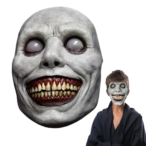 QKEINV Horror Halloween Maske, Lächelnde Dämonen, Horror Masken, Böse Cosplay Requisiten, Lächelnde Dämonen Maske, Gruselige Halloween Maske für Erwachsene für Halloween Party Karneval Cosplay QKEINV Horror Halloween Maske, Lächelnde Dämonen, Horror Masken, Böse Cosplay Requisiten, Lächelnde Dämonen Maske, Gruselige Halloween Maske für Erwachsene für Halloween Party Karneval Cosplay von QKEINV