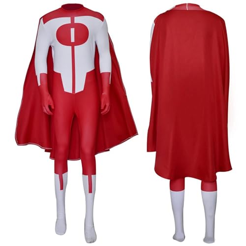 QKNTKF Anime Invincible Cosplay Costume Mark Grayson Cosplay Jumpsuit Omni-Man Costume Bodysuit Atom Eve Outfits Anime Rollenspiel Anzug Komplettes Set Kleidung (Omni-man, Erwachsene, 170) von QKNTKF