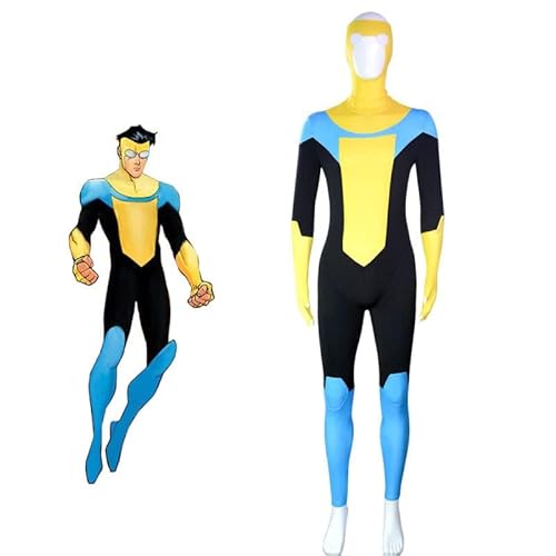 QKNTKF Anime Invincible Cosplay-Kostüm, Mark Grayson, Cosplay-Overall, Omni-Man-Kostüm, Bodysuit, Atom-Eve-Outfits, Anime-Rollenspiel-Anzug, komplettes Set, Kleidung (Mark Grayson, Erwachsene, 180 cm) QKNTKF Anime Invincible Cosplay-Kostüm, Mark Grayson, Cosplay-Overall, Omni-Man-Kostüm, Bodysuit, Atom-Eve-Outfits, Anime-Rollenspiel-Anzug, komplettes Set, Kleidung (Mark Grayson, Erwachsene, 180 cm) von QKNTKF