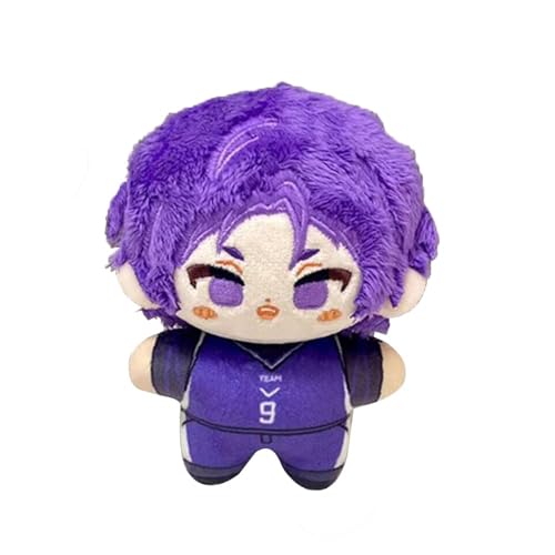 QKNTKF Blue Lock Weiches Kissen Reo Mikage, 12 cm, Mini-Anime-Umarmungskissen, Schultaschen-Anhänger, Charm, Zuhause, Sofa, Dekoration, Weihnachtsgeschenke (Reo Mikage-12 cm) von QKNTKF
