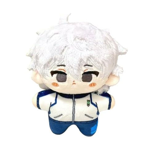 QKNTKF Blue Lock Weiches Kissen Reo Mikage, 12 cm, Mini-Anime-Umarmungskissen, Schultaschen-Anhänger, Charm, Zuhause, Sofa, Dekoration, Weihnachtsgeschenke (Seishiro Nagi, 12 cm) von QKNTKF