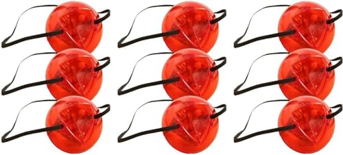 Rote Nasen für 2024, rote Nasen 2024, Clown-rote Nasen für 2024, blinkende rote Nase mit Gummiband, neuartiges Verkleidungszubehör, für Kinder und Erwachsene, Weihnachten, Halloween-Party (9 Stück) Rote Nasen für 2024, rote Nasen 2024, Clown-rote Nasen für 2024, blinkende rote Nase mit Gummiband, neuartiges Verkleidungszubehör, für Kinder und Erwachsene, Weihnachten, Halloween-Party (9 Stück) von QKNTKF