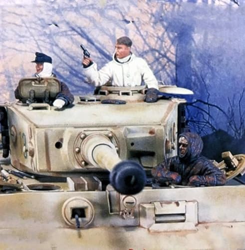 QLKFTRVNH 1/35 WWII German Tank Soldier Resin Soldier Model Kit Unbemalt und unmontiert Figur Resin Model Kit (3 Figuren, ohne Panzer) //U8w4Z2 von QLKFTRVNH