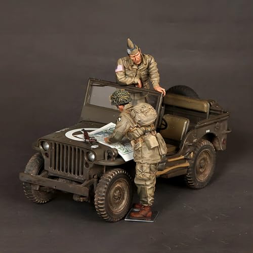 QLKFTRVNH 1/35 WWII US Soldier Resin Model Kit Unbemalt und unmontiert Soldier Resin Model Kit (2 Men, No Vehicle) // F5v7f1 von QLKFTRVNH