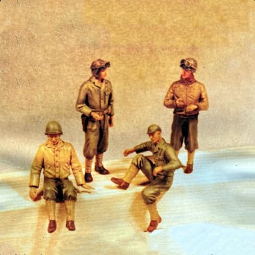 QLKFTRVNH 1/35 WWII US Tank Soldier Resin Model Kit Unbemalt und unmontiert Soldier Resin Model Kit (4 Figuren, Keine Panzer) // F5v8f2 von QLKFTRVNH