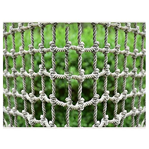 QLKFTRVNH Kinderschutz-Sicherheitsnetz, Kletternetz, Robustes Seilkletternetz, für Indoor-Outdoor-Klettergeräte, Traglast 250kg(2X2m/6.6X6.6ft) von QLKFTRVNH