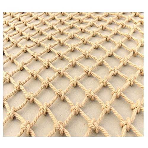 QLKFTRVNH Seilnetz-fracht-Netz-Kind, Sicherheits-hanf-Netting Für Kinder Im Freien Geländer Netznetzen Gewebtes Seil LKW(12X12cm,5X5m(16.4X16.4ft)) von QLKFTRVNH